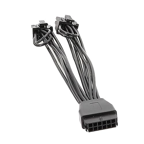 Langlebiger 12-Pin Zu-2x-6+2-Grafikkarten Stromanschluss PCIE-12-Pin Splitter Grafikkarte Direkt Netzteil 15-cm Reverse Adapter Für 12-Pin Zu Zwei-8-Pin Grafikkarten Geeignet Für Grafikkarten Mit von JTQYFI