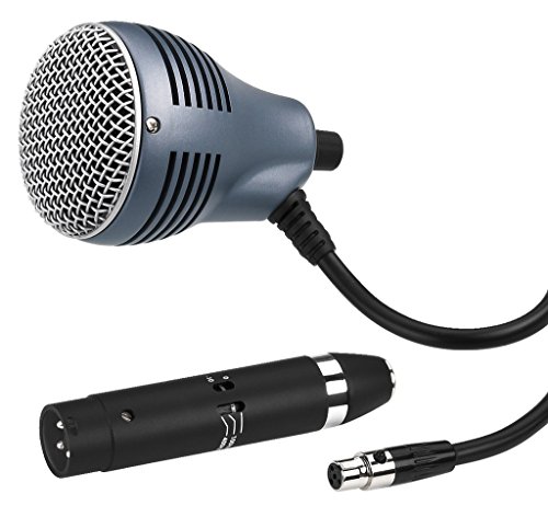 JTS CX-520 dynamisches Instrumenten-Mikrofon für Blues-Harp und traditionelle Mundharmonika-Spieler, Mikro mit Supernieren-Charakteristik, inkl. Transport-Box und Kabel-Adapter, in Schwarz JTS CX-520 dynamisches Instrumenten-Mikrofon für Blues-Harp und traditionelle Mundharmonika-Spieler, Mikro mit Supernieren-Charakteristik, inkl. Transport-Box und Kabel-Adapter, in Schwarz von JTS