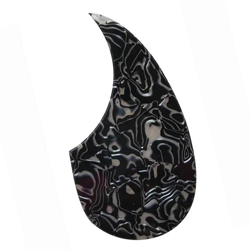 Akustikgitarre Schlagbrett 36 Zoll Schlagbrett Für Akustikgitarre Tropfenform Alle Farben(Black Shell) von JTYUERWQ