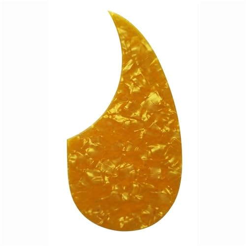 Akustikgitarre Schlagbrett 36 Zoll Schlagbrett Für Akustikgitarre Tropfenform Alle Farben(Golden) von JTYUERWQ