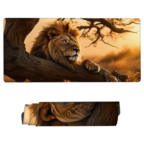 Gaming Mauspad XXL,Mauspad Löwe Mousepad 900x300x3mm,Schreibtischunterlage Tier Mousepad,Wasserdicht Mauspad Gaming,Improved Precision and Speed,Gaming-Mauspads für PC,Geschenke für Männer JH-112 Gaming Mauspad XXL,Mauspad Löwe Mousepad 900x300x3mm,Schreibtischunterlage Tier Mousepad,Wasserdicht Mauspad Gaming,Improved Precision and Speed,Gaming-Mauspads für PC,Geschenke für Männer JH-112 von JUAIYOON