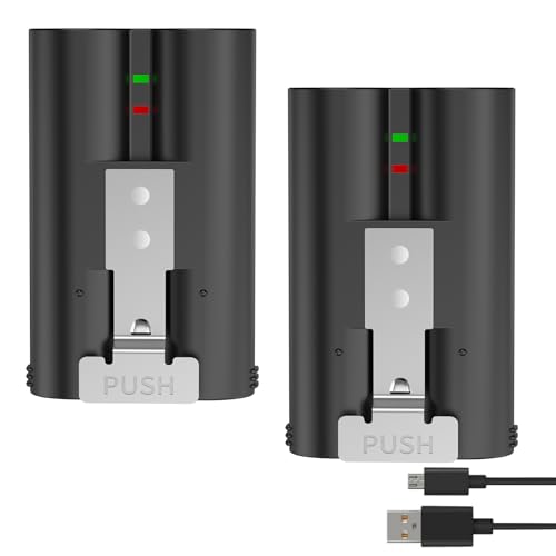 Video Türklingel Akku für Ring, 2025 Neue Upgrade Lithium-Ion Wiederaufladbare Ersatz Akku mit Ring Video Doorbell 2/3/3plus/ 4/ Stick Up Cam(2/3Gen)/ Spotlight Cam Kamera, 3.65V 6040mAh (2 Stück) von JUBOTY