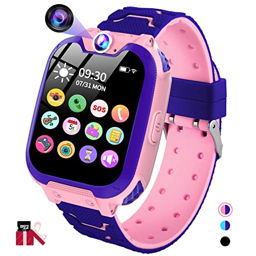 JUBUNRER Smartwatch Kinder Spiele, MP3, Apel, Kinderuhr Mädchen Jungen mit Touchscreen Kamera Alarm SOS Video Taschenrechner Kalender mit SD Card Geburtstagsgeschenk Kinder 3-12 Jahre JUBUNRER Smartwatch Kinder Spiele, MP3, Apel, Kinderuhr Mädchen Jungen mit Touchscreen Kamera Alarm SOS Video Taschenrechner Kalender mit SD Card Geburtstagsgeschenk Kinder 3-12 Jahre von JUBUNRER