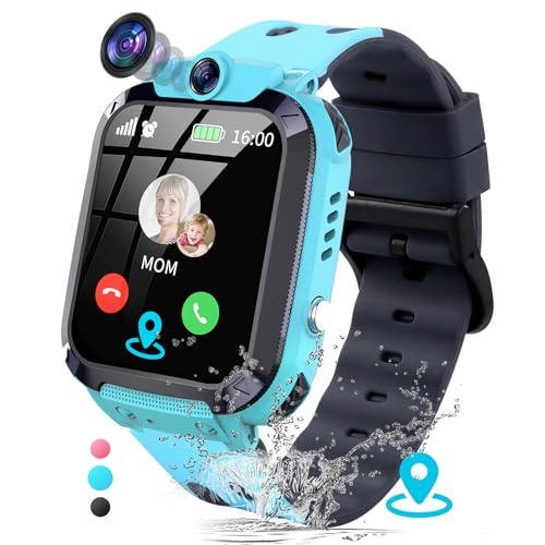 JUBUNRER Smartwatch Kinder mit GPS und Telefon GPS Tracker Kinder Telefonuhr Armbanduhr Junge Wasserdicht IP68 Wecker Spiele HD-Foto SOS Armband Telefonuhrenuhren Mädchen Jungen Kindergeschenke JUBUNRER Smartwatch Kinder mit GPS und Telefon GPS Tracker Kinder Telefonuhr Armbanduhr Junge Wasserdicht IP68 Wecker Spiele HD-Foto SOS Armband Telefonuhrenuhren Mädchen Jungen Kindergeschenke von JUBUNRER