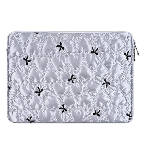 JUCHRZEY 15 Zoll Laptop Sleeve Case Schleife Grafik Preppy Laptop Hülle Tasche Geschwollene Laptop-Hülle for MacBook for iPad von JUCHRZEY