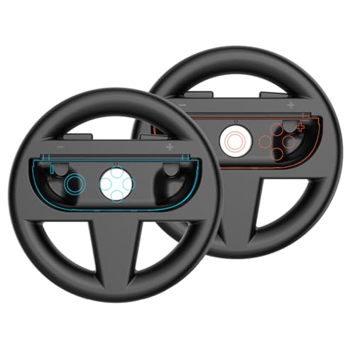 JUCHRZEY 2PCS/Set Racing Lenkungräder Rennwadelrad Gaming Racing Lenkrad for Switch 2 Joy Con Controller Zubehör JUCHRZEY 2PCS/Set Racing Lenkungräder Rennwadelrad Gaming Racing Lenkrad for Switch 2 Joy Con Controller Zubehör von JUCHRZEY