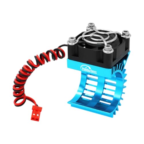 JUCHRZEY Motorkühlerzubehör mit 5-V-Lüfter-Elektromotor-Kühlkörper for 1/14 1/16 1/18 370 380 390 RC-Auto for 2838 2858 2845 bürstenloser Motor von JUCHRZEY