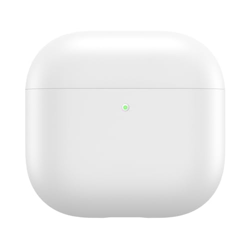 JUCHRZEY Silikonhülle for Airpods 4 (2024), Schutzhülle, stoßfest, Ganzkörper-Schutzhülle, Anti-Drop, kabellose BT-Kopfhörerhülle mit Karabiner, for Airpods 4 kabellose Kopfhörer-Zubehör von JUCHRZEY
