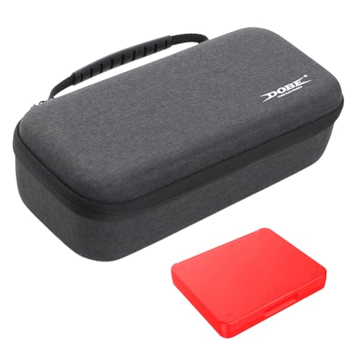 JUCHRZEY-Tragetasche mit 8-Bit-Spielpatronen-Aufbewahrungsbox-Spielkonsole-Hülle mit/ Mesh-Taschen-Schutzstasche for Switch 2 Game Console & Accessoires von JUCHRZEY