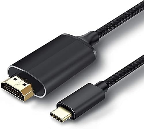 USB C auf HDMI Kabel, [4K, High-Speed] USB Typ C auf HDMI Kabel für Home Office, [Thunderbolt 3/4 kompatibel] für MacBook Pro/Air 2020, iPad Air 4, iPad Pro 2021, iMac, S23, XPS 17 und mehr, 1,8 m von JUCONU