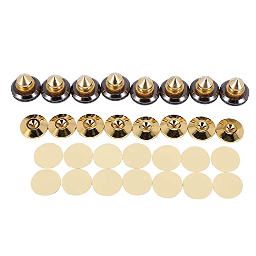 JUJIAN 8 Set Golden Plated Lautsprecher Spitzen, Lautsprecher StäNder CD Audio Subwoofer Amplifier Plattenspieler Isolations FüßE JUJIAN 8 Set Golden Plated Lautsprecher Spitzen, Lautsprecher StäNder CD Audio Subwoofer Amplifier Plattenspieler Isolations FüßE von JUJIAN