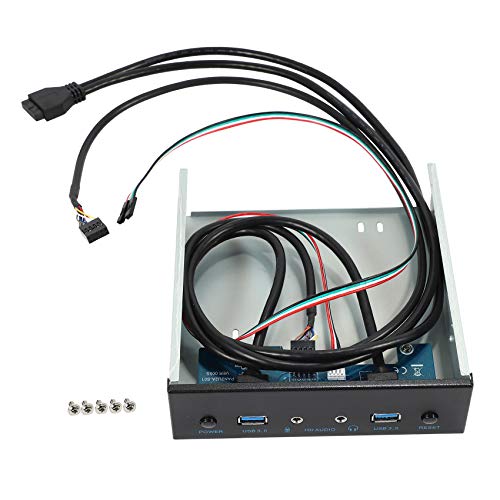 JUJNE USB 3.0 2 Port Optisches Laufwerk Frontpanel Erweiterungsadapter USB 3.0 Hub + HD Audio + Power Switch Button JUJNE USB 3.0 2 Port Optisches Laufwerk Frontpanel Erweiterungsadapter USB 3.0 Hub + HD Audio + Power Switch Button von JUJNE