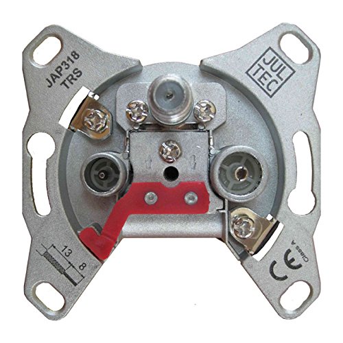 Jultec JAP307TRS 3-Loch Sat-Enddose programmierbar | 7dB Anschlussdämpfung | DC-Durchgang Jultec JAP307TRS 3-Loch Sat-Enddose programmierbar | 7dB Anschlussdämpfung | DC-Durchgang von JULTEC