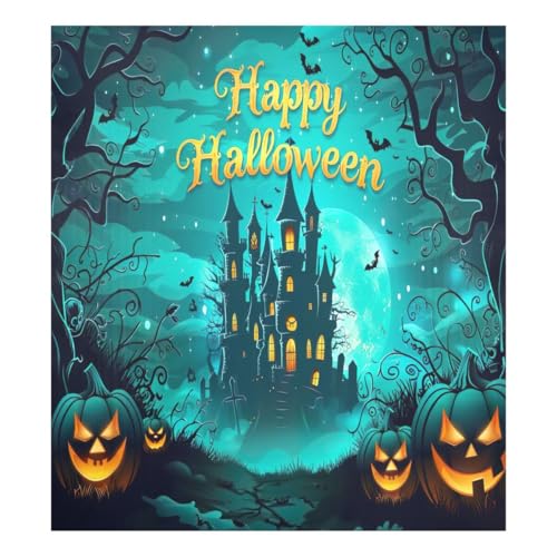 JUMBEAR Halloween-Nacht Geschirrspüler-Magnetabdeckung, wasserdicht, magnetischer Aufkleber, Kühlschrankmagnet, Dekoration, Heimschrank, Aufkleber, Haushaltsgeräte, Aufkleber für Zuhause, Küche, 58,4 von JUMBEAR