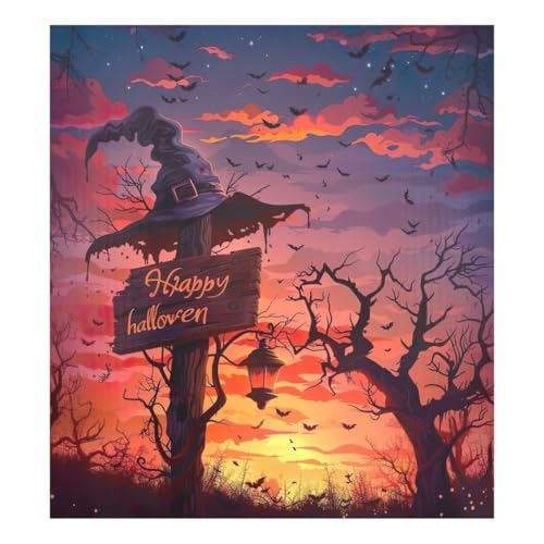 JUMBEAR Happy Halloween Geschirrspüler-Magnetabdeckung, wasserdicht, magnetischer Aufkleber, Kühlschrankmagnet, Dekoration, Heimschrank, Aufkleber, Haushaltsgeräte, Aufkleber für Zuhause, Küche, 58,4 von JUMBEAR
