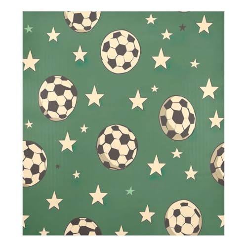 JUMBEAR Magnetabdeckung für Geschirrspüler, Motiv: Sterne und Fußball, wasserdicht, magnetisch, für Zuhause, Küche, 58,4 x 66 cm von JUMBEAR
