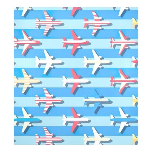 JUMBEAR Niedliche, bunte Flugzeuge, Geschirrspüler-Magnetabdeckung, wasserdicht, magnetischer Aufkleber, Kühlschrankmagnet, Dekoration, Heimschrank, Aufkleber, Haushaltsgeräte, Aufkleber für Zuhause, von JUMBEAR