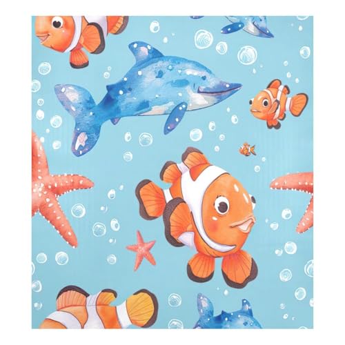JUMBEAR Niedlicher Seefisch-Geschirrspüler-Magnetabdeckung, wasserdicht, magnetischer Aufkleber, Kühlschrankmagnet, Dekoration, Heimschrank, Aufkleber, Haushaltsgeräte, Aufkleber für Zuhause, Küche, von JUMBEAR