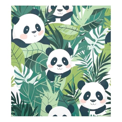 JUMBEAR Pandas Verstecke in Blättern, Geschirrspüler-Magnetabdeckung, wasserdicht, magnetisch, Kühlschrankmagnet, Dekoration, Heimschrank, Aufkleber, Haushaltsgeräte, Aufkleber für Zuhause, Küche, von JUMBEAR