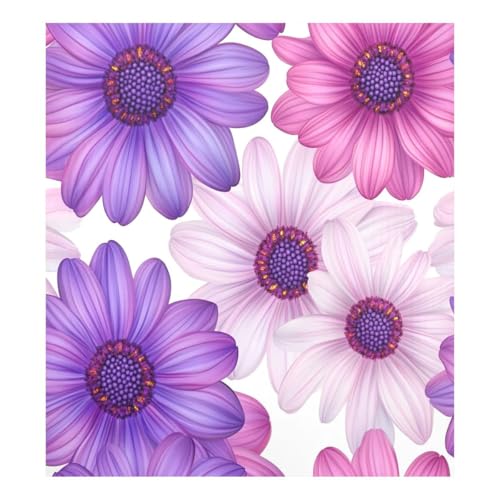JUMBEAR Schöne Blumen Geschirrspüler-Magnetabdeckung, wasserdicht, magnetischer Aufkleber, Kühlschrankmagnet, Dekoration, Heimschrank, Aufkleber, Haushaltsgeräte, Aufkleber für Zuhause, Küche, 58,4 x von JUMBEAR