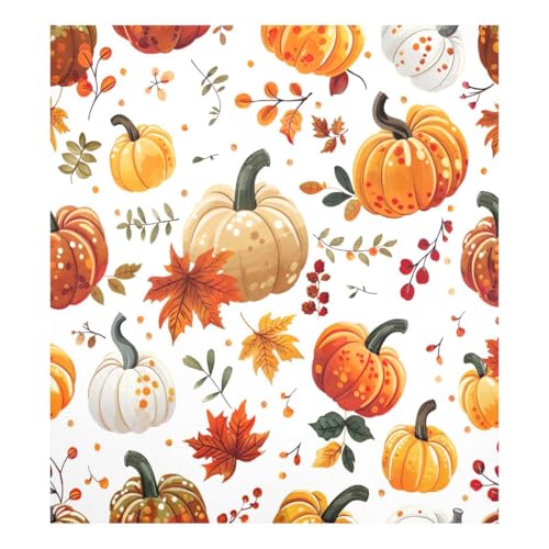 JUMBEAR Thanksgiving-Magnetabdeckung mit buntem Kürbis, wasserdicht, magnetischer Aufkleber, Kühlschrankmagnet, Dekoration, Heimschrank, Aufkleber, Haushaltsgeräte, Aufkleber für Zuhause, Küche, 58,4 von JUMBEAR