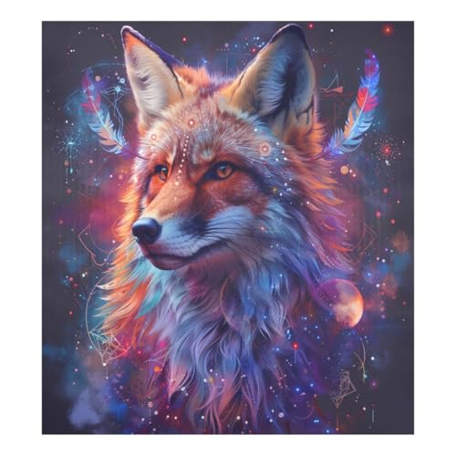 JUMBEAR Wunderschöner orangefarbener Wolf, Geschirrspüler-Magnetabdeckung, wasserdicht, magnetischer Aufkleber, Kühlschrankmagnet, Dekoration, Heimschrank, Aufkleber, Haushaltsgeräte, Aufkleber für von JUMBEAR