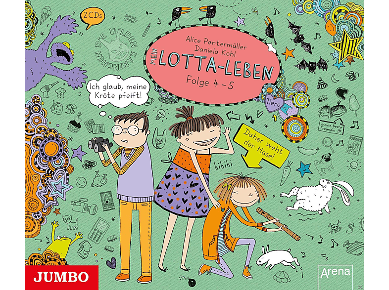 Mein Lotta-Leben Folge 4 + 5: Ich glaub, meine Kröte pfeift! & Daher weht der Hase - (CD) von JUMBO NEUE
