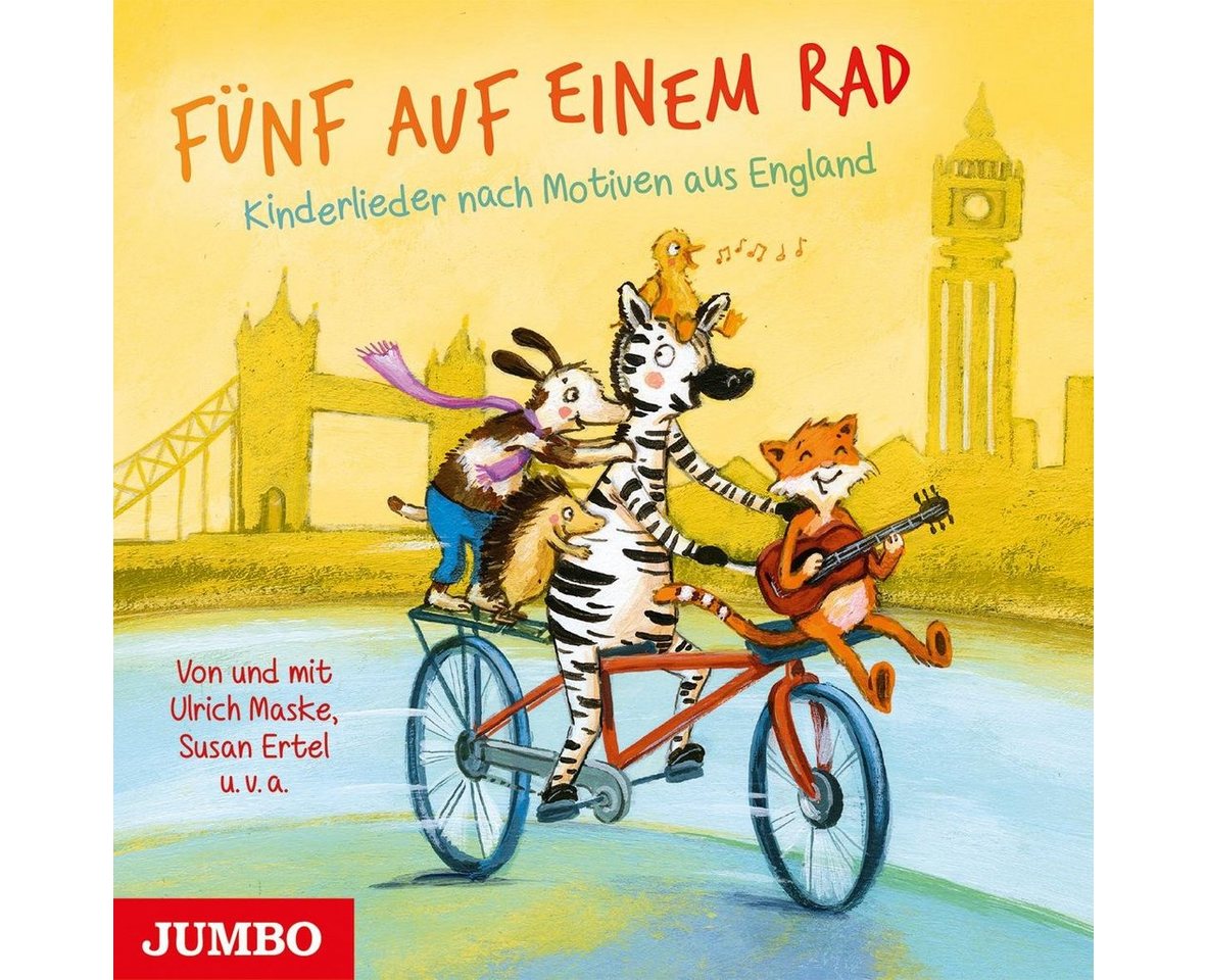 JUMBO Verlag Hörspiel-CD Fünf auf einem Rad. Kinderlieder nach Motiven aus England, Audio-CD von JUMBO Verlag