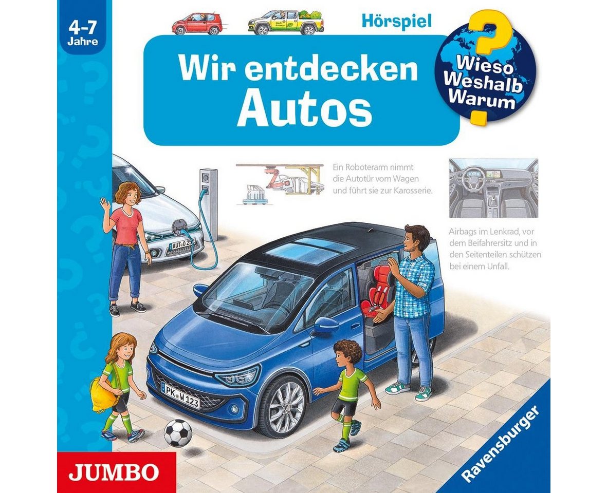 JUMBO Verlag Hörspiel-CD Wieso? Weshalb? Warum? Wir entdecken Autos, 1 Audio-CD von JUMBO Verlag