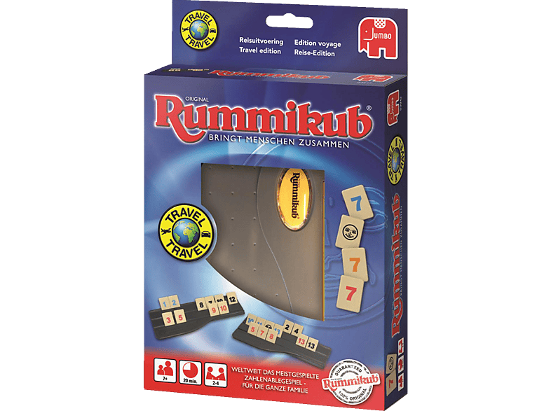 JUMBO Travel Rummikub Familienspiel Mehrfarbig von JUMBO