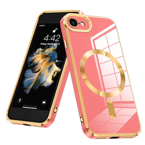 JUMIUSTNB Magnetische Schutzhülle für iPhone SE 3. / 2. Generation, iPhone 8/7, luxuriös, niedlich, weiches TPU, magnetisch, kratzfest, vergilbungsfrei, schlank, glänzend, stoßfest, 11,9 cm (4,7 Zoll JUMIUSTNB Magnetische Schutzhülle für iPhone SE 3. / 2. Generation, iPhone 8/7, luxuriös, niedlich, weiches TPU, magnetisch, kratzfest, vergilbungsfrei, schlank, glänzend, stoßfest, 11,9 cm (4,7 Zoll von JUMIUSTNB