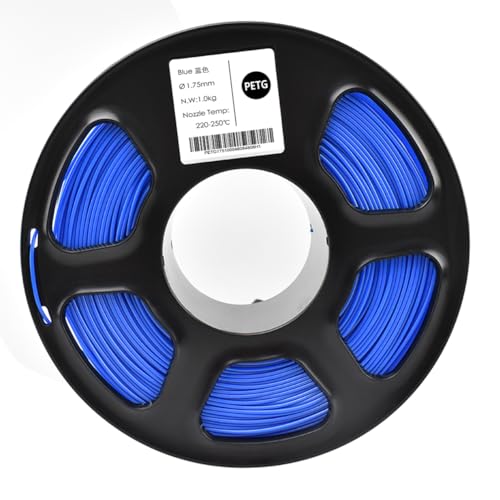 TOPZEAL PETG Filament Blau 1,75mm, 1kg for 3D Drucker von JUMPABOX