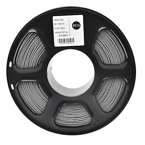 TOPZEAL PETG Filament Grau 1,75mm, 1kg for 3D Drucker von JUMPABOX