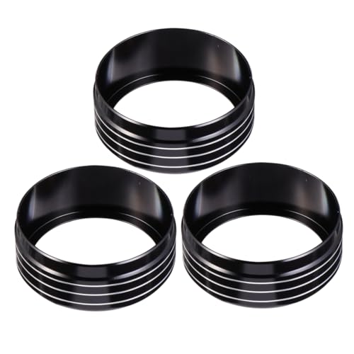 JUMPLAWN 3 Stück Zierring des Klimaanlagenknopfes Abdeckung runden Knöpfe Zustand Auto fit Knopfringe für Klimaanlage Aluminiumlegierung Schwarz JUMPLAWN 3 Stück Zierring des Klimaanlagenknopfes Abdeckung runden Knöpfe Zustand Auto fit Knopfringe für Klimaanlage Aluminiumlegierung Schwarz von JUMPLAWN