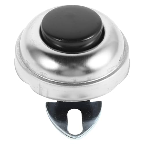 JUMPLAWN Hupenknopfschalter Lufthupenknopf Druckknopfstart kabelloser Hupenknopf Druckknopfschalter Autohupenknopf Start Knopf Starterschalter Hornknopf Autoschalter Metall Silver von JUMPLAWN