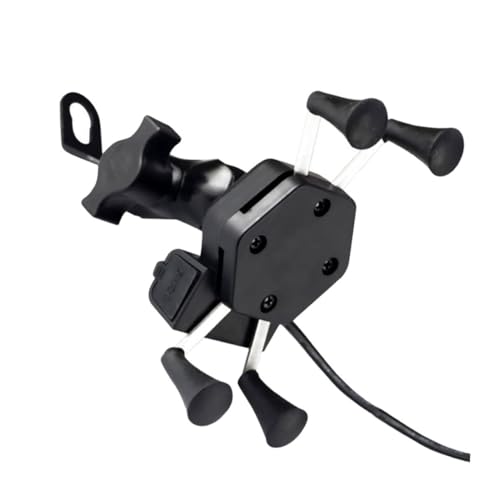 JUMPLAWN Multifunktionale Telefonhalterung Mit USB Sicherer Handyhalter Für Navigation Und Aufladung Für Motorräder Und Fahrzeuge Einfache von JUMPLAWN