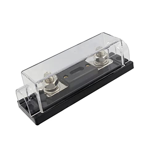 JUMPLAWN Sicherungsblock Anl Sicherungshalter für Autos und Boote Abgesicherter Verteilerblock mit Transparenter Hülle für Ringkabelschuhe Hohe Sicherheitsleistung JUMPLAWN Sicherungsblock Anl Sicherungshalter für Autos und Boote Abgesicherter Verteilerblock mit Transparenter Hülle für Ringkabelschuhe Hohe Sicherheitsleistung von JUMPLAWN