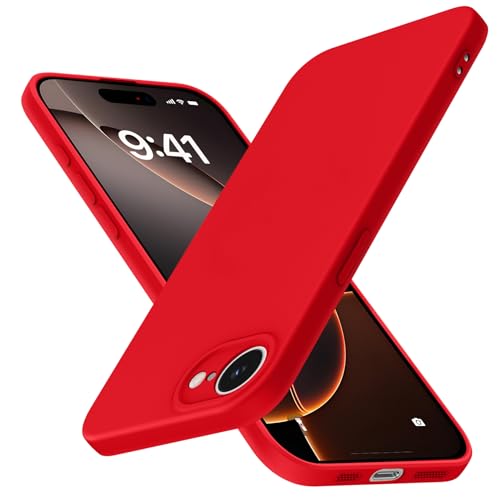 JUNAUTTB JUS01-219 Schutzhülle für iPhone 16e, Flüssigsilikon, Rundumschutz, weich, stoßfest, kratzfest, schlanke Passform, langlebig, 15,5 cm, Rot JUNAUTTB JUS01-219 Schutzhülle für iPhone 16e, Flüssigsilikon, Rundumschutz, weich, stoßfest, kratzfest, schlanke Passform, langlebig, 15,5 cm, Rot von JUNAUTTB