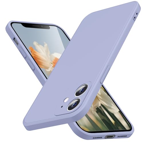 JUNAUTTB JUS01-230 Schutzhülle für iPhone 11, Flüssigsilikon, Rundumschutz, weich, stoßfest, kratzfest, schlanke Passform, langlebig, 15,5 cm (6,1 Zoll), Violett von JUNAUTTB
