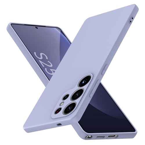 JUNAUTTB JUS01-248 Schutzhülle für Samsung Galaxy S25 Ultra, Flüssigsilikon, Rundumschutz, weich, stoßfest, kratzfest, schlanke Passform, langlebig, Violett von JUNAUTTB