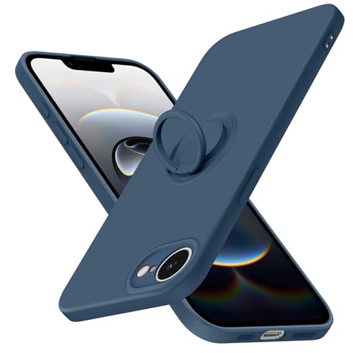 JUNAUTTB JUS04-94 Schutzhülle für iPhone 16e 2025 mit Ring, schlanke, weiche Flüssigsilikon-Handyhülle, eingebauter um 360° drehbarer Ringhalter, stoßfester Schutz, iPhone 16e, 15,5 cm, Blau JUNAUTTB JUS04-94 Schutzhülle für iPhone 16e 2025 mit Ring, schlanke, weiche Flüssigsilikon-Handyhülle, eingebauter um 360° drehbarer Ringhalter, stoßfester Schutz, iPhone 16e, 15,5 cm, Blau von JUNAUTTB