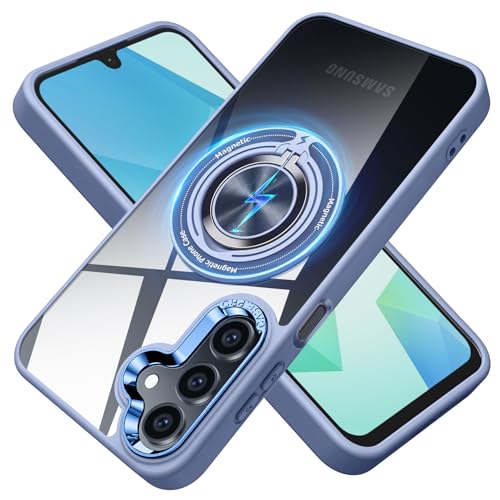 JUNAUTTB JUS12-80 Schutzhülle für Samsung Galaxy A16 5G, kompatibel mit Magnetverschluss, mit Ringhalter, transparente, kratzfeste Schutzhülle, Halterung, Handyhülle, 17 cm, Blau JUNAUTTB JUS12-80 Schutzhülle für Samsung Galaxy A16 5G, kompatibel mit Magnetverschluss, mit Ringhalter, transparente, kratzfeste Schutzhülle, Halterung, Handyhülle, 17 cm, Blau von JUNAUTTB