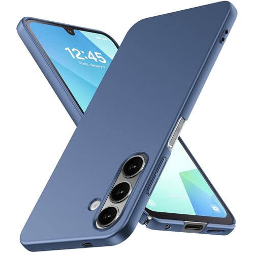 JUNAUTTB JUS13-28 Schutzhülle für Samsung Galaxy A16 5G, ultradünn, matt, Polycarbonat, Hartschale, mit Kameralinsenschutz, einfache, langlebige, schlanke Passform, 17 cm (6,7 Zoll), Blau von JUNAUTTB
