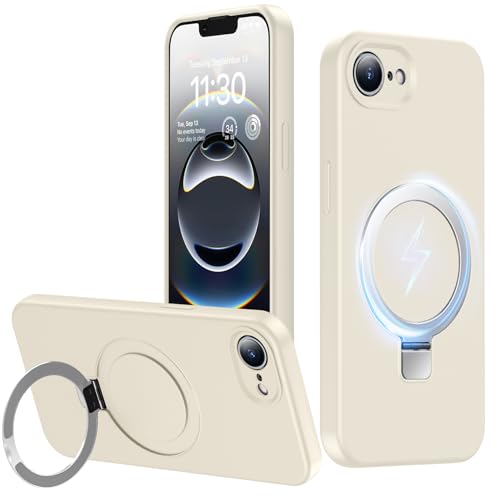 JUNAUTTB JUS24-04 Schutzhülle für iPhone 16e, schlanke, weiche Flüssigsilikon-Handyhülle, kompatibel mit Magnetverschluss, mit Ringhalter, für iPhone 16e, stoßfest, schlanke Passform, langlebig, 15,5 JUNAUTTB JUS24-04 Schutzhülle für iPhone 16e, schlanke, weiche Flüssigsilikon-Handyhülle, kompatibel mit Magnetverschluss, mit Ringhalter, für iPhone 16e, stoßfest, schlanke Passform, langlebig, 15,5 von JUNAUTTB