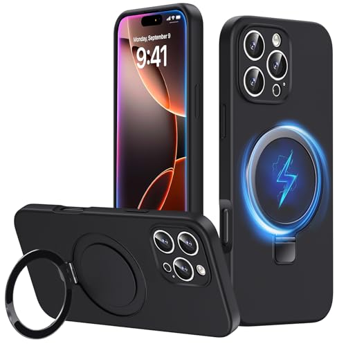 JUNAUTTB JUS24-05 Schutzhülle für iPhone 16 Pro Max, schlanke, weiche Flüssigsilikon-Handyhülle, kompatibel mit Magnetverschluss, mit Ringhalter, Uni, stoßfest, schlank, langlebig, 17,5 cm (6,9 JUNAUTTB JUS24-05 Schutzhülle für iPhone 16 Pro Max, schlanke, weiche Flüssigsilikon-Handyhülle, kompatibel mit Magnetverschluss, mit Ringhalter, Uni, stoßfest, schlank, langlebig, 17,5 cm (6,9 von JUNAUTTB
