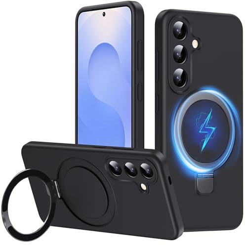 JUNAUTTB JUS24-09 Schutzhülle für Samsung Galaxy S25, schlank, weich, Flüssigsilikon, kompatibel mit Magnetverschluss, mit Ringhalter, für Galaxy S25, stoßfest, schlanke Passform, langlebig, 15,7 cm JUNAUTTB JUS24-09 Schutzhülle für Samsung Galaxy S25, schlank, weich, Flüssigsilikon, kompatibel mit Magnetverschluss, mit Ringhalter, für Galaxy S25, stoßfest, schlanke Passform, langlebig, 15,7 cm von JUNAUTTB
