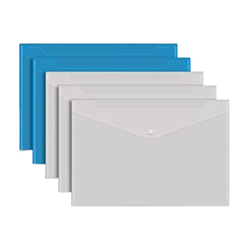 ordner 10/30 Stück Kunststoff-Aktentasche, große Kapazität, Datenticket-Organisationstasche, Testpapier-Aufbewahrungstasche, Ordner, Bürobedarf büro ordner(Multi-colored,10 pcs) von JUNCHENG1008