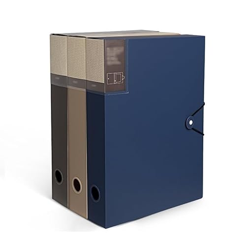 ordner 3-teilige verdickte Aktenbox, große Kapazität, A4-Ordner mit Seilschnalle, Informationsdatei-Organizer for Büro, Schule, Krankenhaus büro ordner(Multi-colored) von JUNCHENG1008