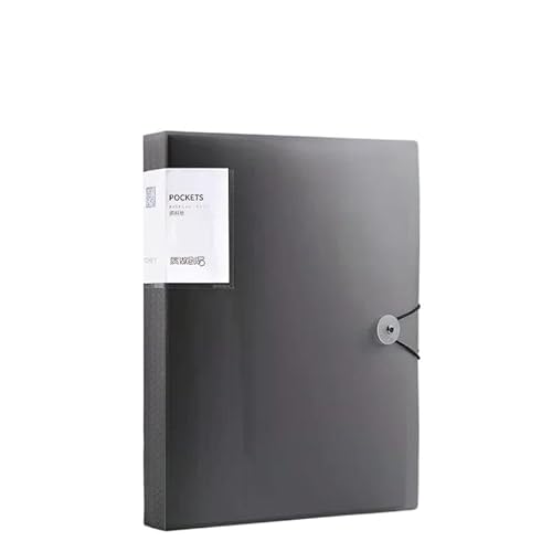 ordner A4 Farbe Transparent Ordner Dokument Große Kapazität Datei Organizer Score Test PaperHolder Student Datei Datei büro ordner(Schwarz) von JUNCHENG1008