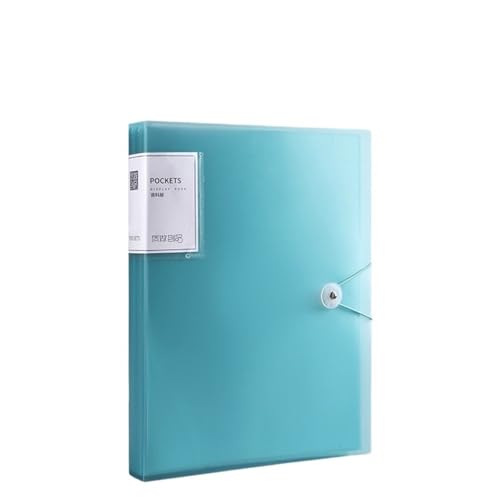 ordner A4 Farbe Transparent Ordner Dokument Große Kapazität Staubdicht Wasserdicht Datei Organizer Score Test PaperHolder Student Datei Datei büro ordner(Blue) von JUNCHENG1008